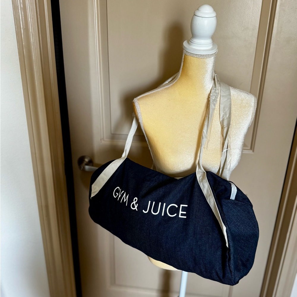 Denim Blue Gym & Juice Duffle Bag